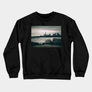 Black and White Moody Toronto Cityscape Photograph Crewneck Sweatshirt